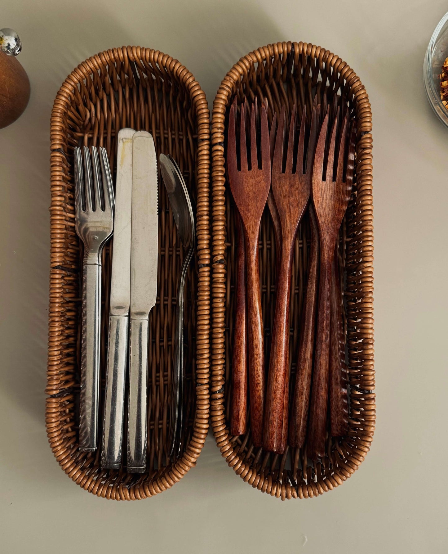 Woven Cutlery Basket