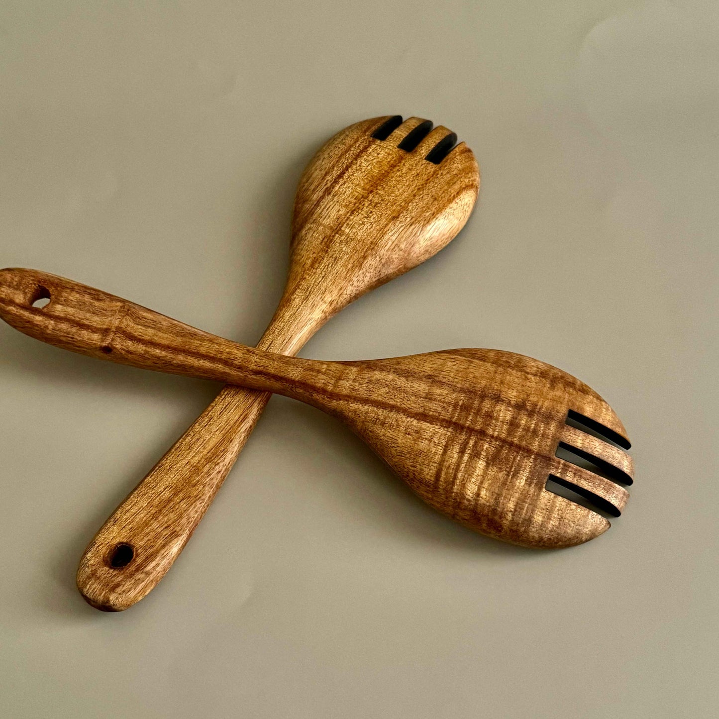 Wooden salad spoon