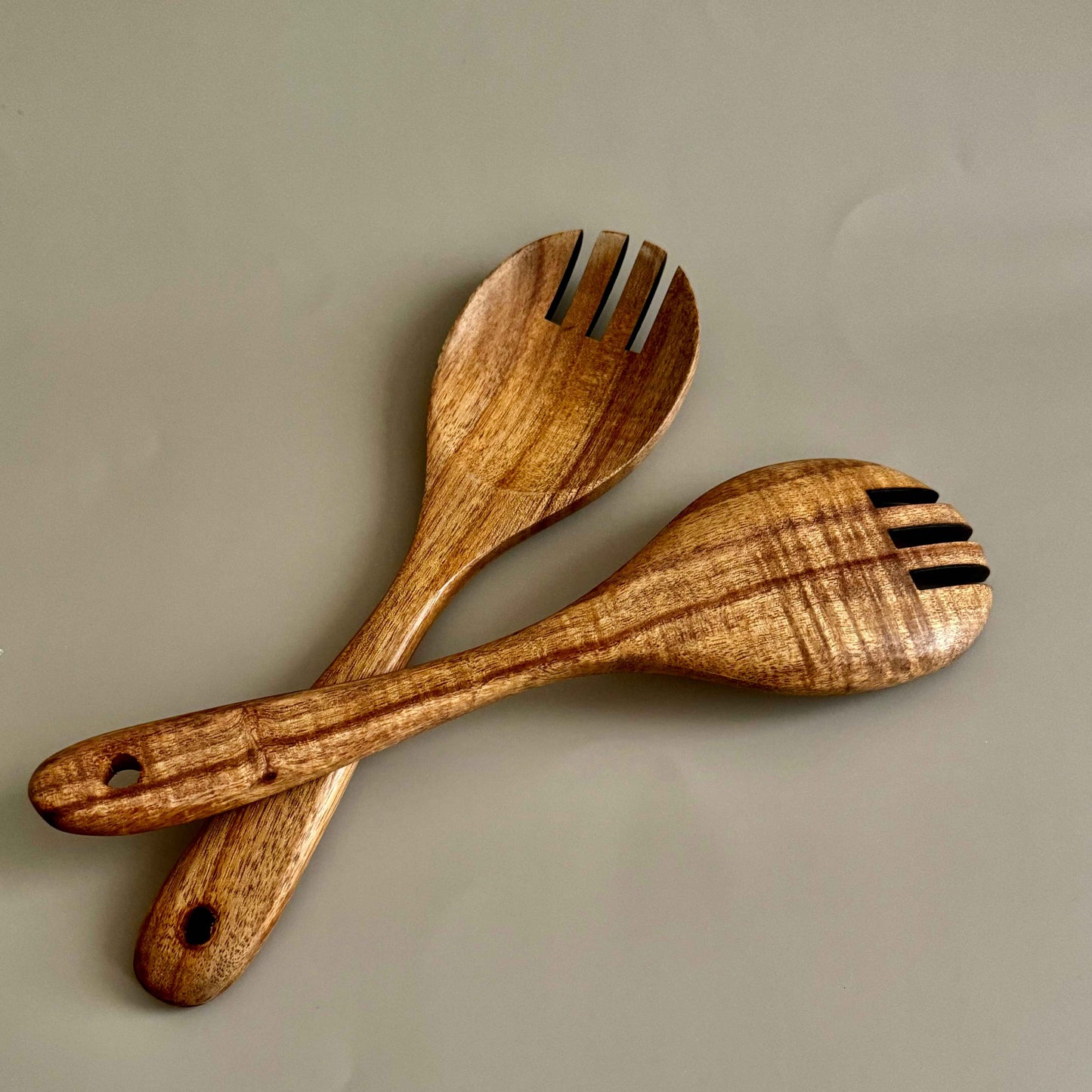 Wooden salad spoon