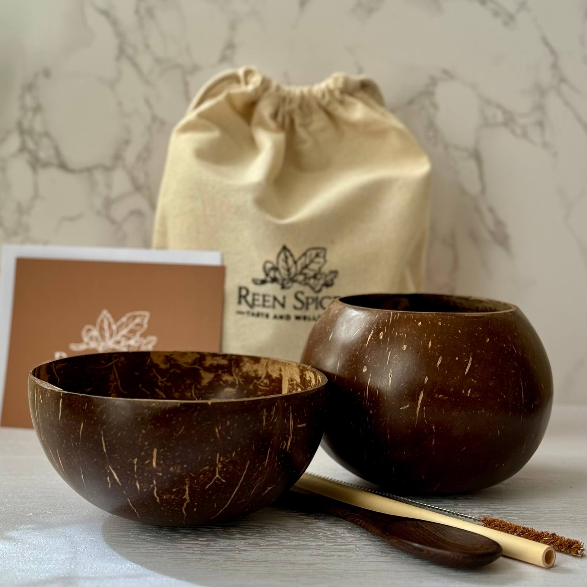 coconut bowl and cup