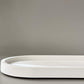 white jesmonite tray